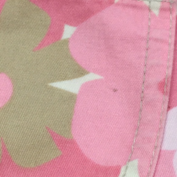 OshKosh Pink/tan floral pants - Picture 7 of 8